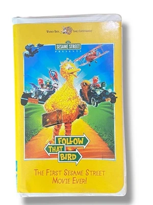 Sesame Street Follow That Bird VHS 1985 Video Tape Jim Henson Clamshell Rare - Image 1 of 4