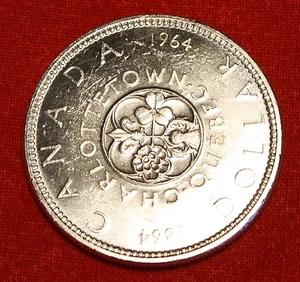1964 Canada Dollar UNC 80% Silver Coin CAD06 - Picture 1 of 2