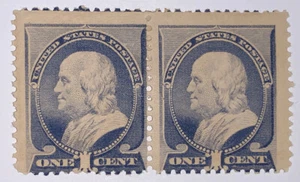 Travelstamps: 1887 US Stamps Scott # 212 Pair Mint Og Hinged CV $180.00 - Picture 1 of 6