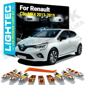 PREMIUM RENAULT CLIO MK4 SPORT 2013-19 INTERIOR WHITE LED LIGHT BULB UPGRADE KIT - Picture 1 of 6
