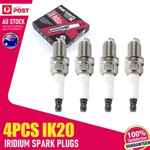 4 IRIDIUM Spark Plugs IK20 for 2005+ BMW 320i E90 E91 2.0L N46B20 4cyl - Picture 1 of 9
