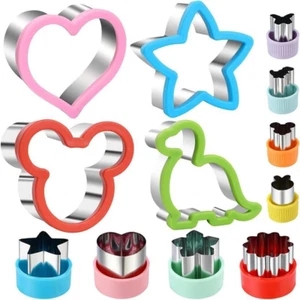 Sandwich Cookie Cutter Set,Food Grade Stainless Steel Cookie Cutters, Vegetable - Picture 1 of 8