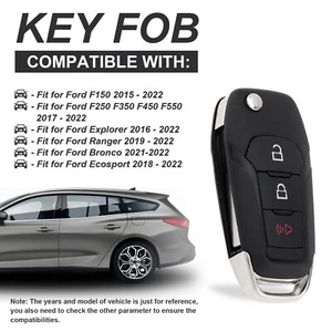 315 Mhz 3 Buttons N5F-A08TAA Car Key Remote Fit for Ford F-150 F-250 F-350 F-450 - Picture 1 of 12