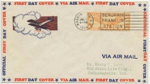 1934 FDC, 6c WINGED GLOBE - Picture 1 of 1