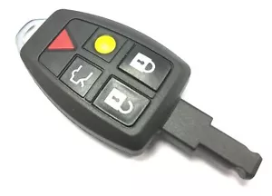 Funda RFC 5 botones para Volvo C30 C70 2006 - 2013 llavero remoto hoja HU101 - Imagen 1 de 4