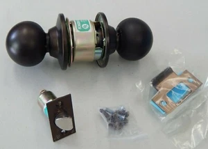 Marks Passage Grade 2 Lockset 2-3/4" Backset Oil Rubbed Bronze 210N/10B Ball  - Picture 1 of 6