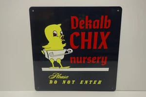 Señal de corte troquelado Dekalb CHIX NO ENTRES 14"" DE ALTO X 14"" DE ANCHO ¡GRANDES COLORES! - Imagen 1 de 3