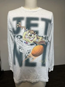 Vintage Taz Space Jam Langarmshirt Warner Bros Looney Tunes • Herren M/L - Bild 1 von 9