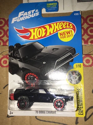 2015 Hot Wheels Black ‘70 Dodge Charger Fast & Furious Comes With Clamshell - Image 1 of 4