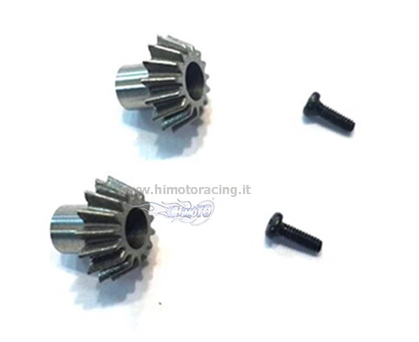 COPPIA PIGNONI IN METALLO X DIFFERENZIALI 28600 RICAMBI MODELLI 1/18 2 PZ HIMOTO - Immagine 1 di 1