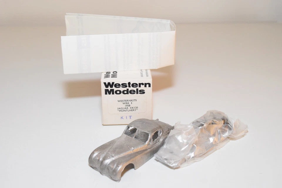 I WESTERN MODELS WM KIT WRK3 1958 JAGUAR XK120 MONTLHERY MIB OLD STOCK - Image 1 of 1