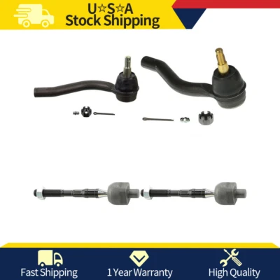 Extremos de varilla de dirección interior exterior izquierdo derecho 4 piezas para Infiniti G37 2013 Foto 1 de 4