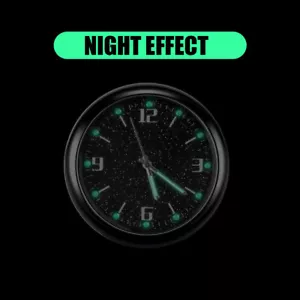 1x Luminous Car Stick On Digital Watch Diamond Quartz Clock Accessories - Bild 1 von 9