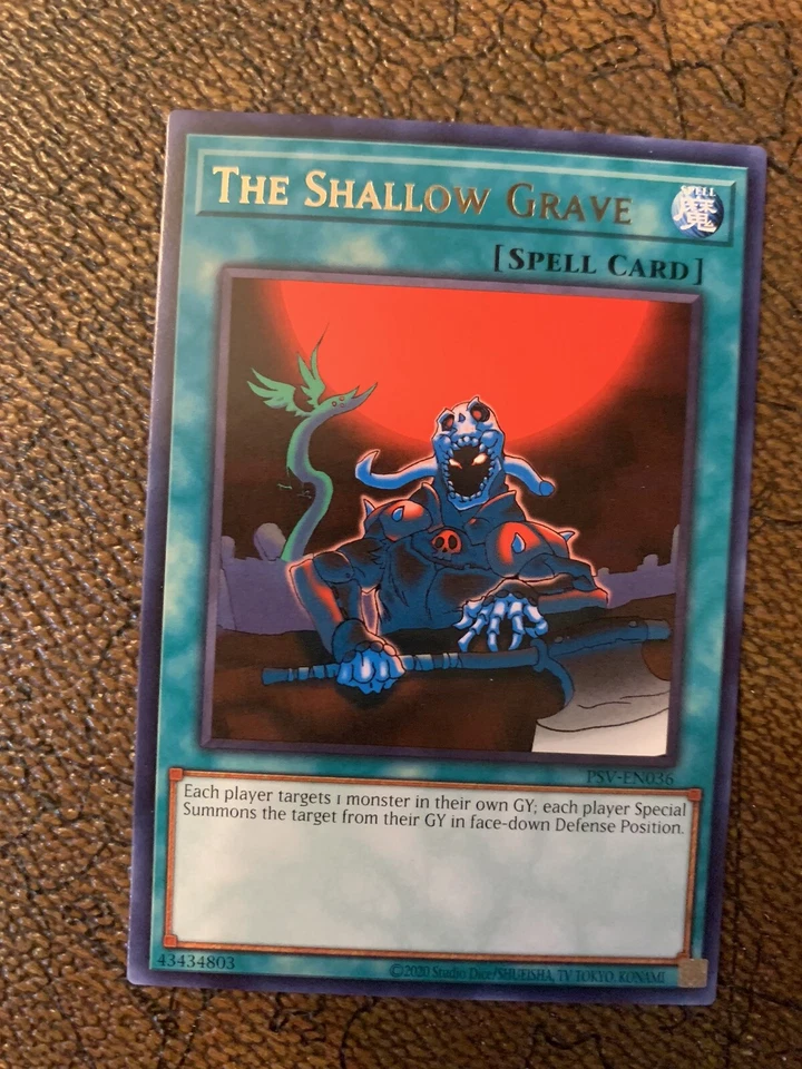 YuGiOh! - The Shallow Grave PSV-EN036 Rare 25th Anniversary Edition Near Mint - Image 1 of 1