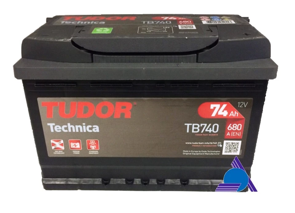 Batteria  74Ah 680A Tudor TB740 Tenica **Spedizione Inclusa!!** - Immagine 1 di 1