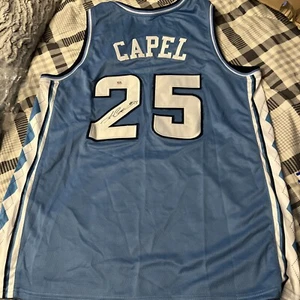 NORTH CAROLINA TAR HEELS- JASON CAPEL SIGNED AUTO JERSEY PSA COA BASKETBALL ACC - Picture 1 of 7