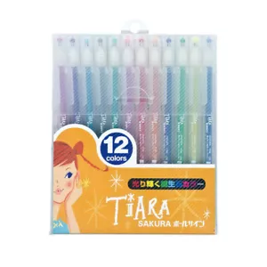Sakura Ballsign Tiara pen (A.K.A. Gelly Roll Stardust) 12 colour set - Picture 1 of 1