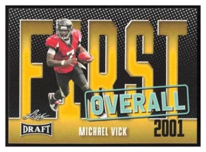 2023 Leaf Draft #9 Michael Vick Gold - Imagen 1 de 2