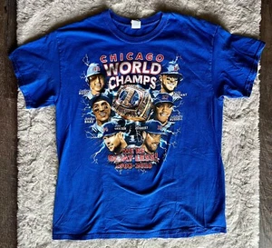 Chicago Cubs World Champs 1908-2016 T-Shirt MLB WE'RE GOAT-LESS Adult Large - Picture 1 of 3