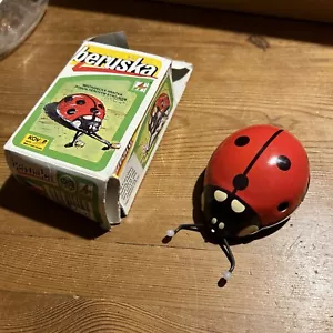 VINTAGE BERUSKA BLECH MARIENKÄFER SPIELZEUG MECHANISCH SELTEN MARIENKÄFER ROT KOVAP TSCHECHIEN - Bild 1 von 7