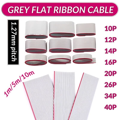 Плоский ленточный кабель 1,27 мм для разъемов IDC - 10/14/16/20/26/34/40 все размеры - Изображение 1 из 4