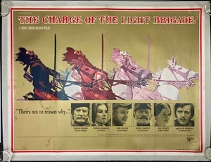 Charge of the Light Brigade Original Quad Movie Poster LINEN BACKED Hemmings '68 - Picture 1 of 8
