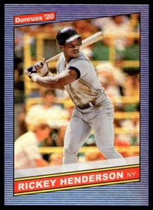 2020 Donruss #219 Rickey Henderson Holo Blue R86