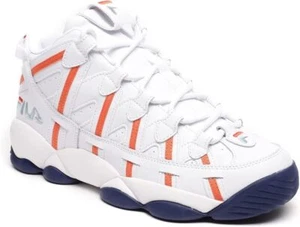FILA Mens Stackhouse Spaghetti White Orange Sneakers Size 10.5 - 1BM01788-132 - Picture 1 of 5