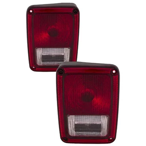 Tail Light Pair Fits 07-18 Jeep Wrangler All Models CAPA Certified Tail Lamps - Picture 1 of 5