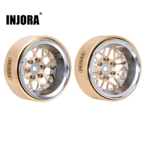 INJORA Brass Aluminum 1.3 Beadlock Wheels for 1/18 1/24 TRX4M SCX24 Ascent 18(4) - Picture 1 of 19