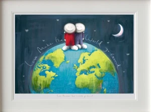 Love makes the world go round - Doug Hyde *Mounted* limited edition print - Picture 1 of 1