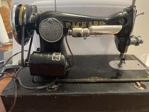 Vintage Working Singer/ Packard Occupied Japan Electric Sewing Machine - W/ Case - Picture 1 of 13