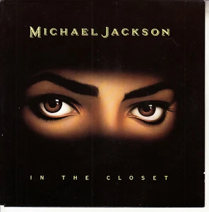 MICHAEL JACKSON In The Closet PICTURE SLEEVE 7" 45 record NEW + juke box strip - Picture 1 of 3