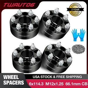 4pcs 2" Wheel Spacers Hubcentric 6x114.3 6x4.5 Fits Nissan Pathfinder Frontier - Picture 1 of 13