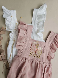 Flowers Embroidery Romper - Picture 1 of 4