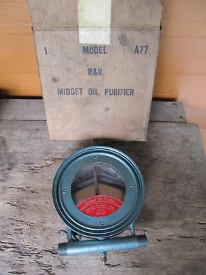 Vintage MIDGET Oil Purifier Model A77 Ford Chevy Dodge Hudson Packard Essex 40's - Image 1 of 4