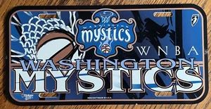 Washington Mystics license plate, WNBA, plastic, Wincraft, Made in USA, official - Picture 1 of 2