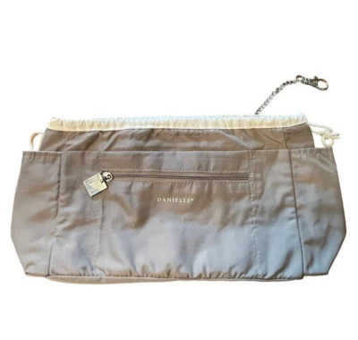 Danielle Creations Bolsa de Maquillaje con Cordón Beige Tostado Cosmético Organizador de Viaje Foto 1 de 4