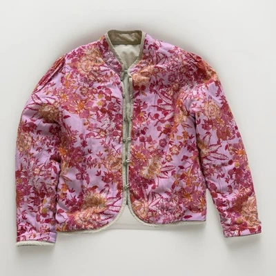 Новый Xirena Jamie двусторонний пуховик куртка розовый цветочный/вельветовый Biscotti новый с Ярлыками $398 - Изображение 1 из 4