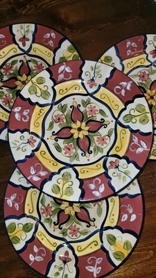 Nuevo Pier 1 "Vallarta" Ensalada Platos 9" Juego 4  Foto 1 de 4