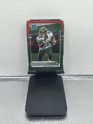 2020 Panini Donruss - Rated Rookie La'Mical Perine #P-340 Optic Preview Red and - Image 1 of 2