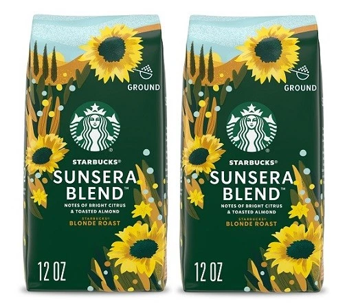 Starbucks Sunsera Blend Blonde Roast Ground Coffee 12oz BB 10-5-2025