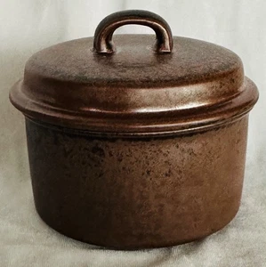 Vintage Arabia Ruska Stoneware Lidded Sugar Bowl Made In Finland - Picture 1 of 4