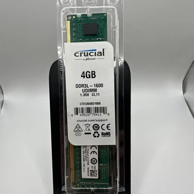 1 Crucial 4GB DDR3L-1600MHz PC3L-12800 SODIMM Memory - Image 1 of 3