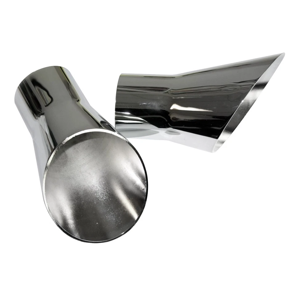 Tubo de escape puntas de trompeta cromadas Oldsmobile 442 Cutlass 1969-72 2 piezas Foto 1 de 4