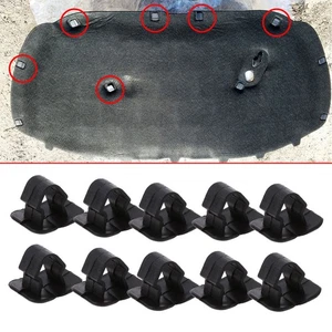 Set Of 20 Hood Insulation Pad Retainer Clips 1H5863849A01C For VW Audi Black - Picture 1 of 10