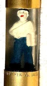 FLOATY NEWSPAPER BOY "Your Imprint Here" Salesman's Sample Working Mech Pencil - Picture 1 of 23
