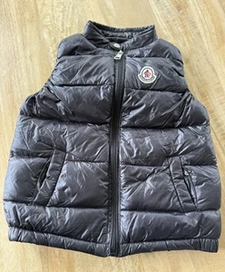 Mocaoler Black  Down Vest Kids 4Y - Picture 1 of 9
