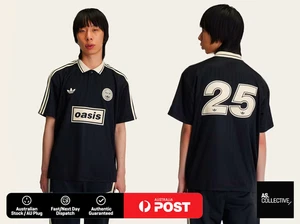 Adidas Originals x Oasis Tour Jacquard Jersey Black - SMALL (S) - FAST SHIP - Bild 1 von 1