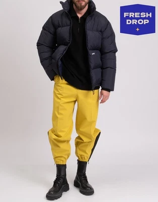 RRP€580 PAREL STUDIOS Down Puffer Jacket Size L Ripstop Blue Quilted High Neck - Image 1 of 4